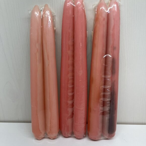 Retired Yankee Taper Candles x 4 sets 8" Sweet Briar Georgia Peach Garland Rose - Picture 13 of 16